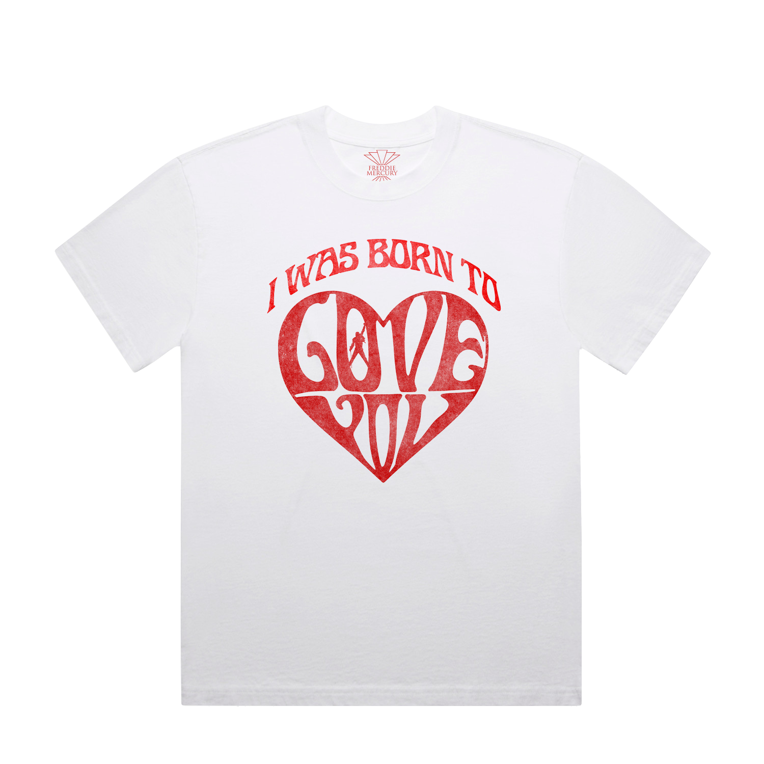 Freddie Mercury "I Was Born to Love You" White T-Shirt – Freddie Mercury UK